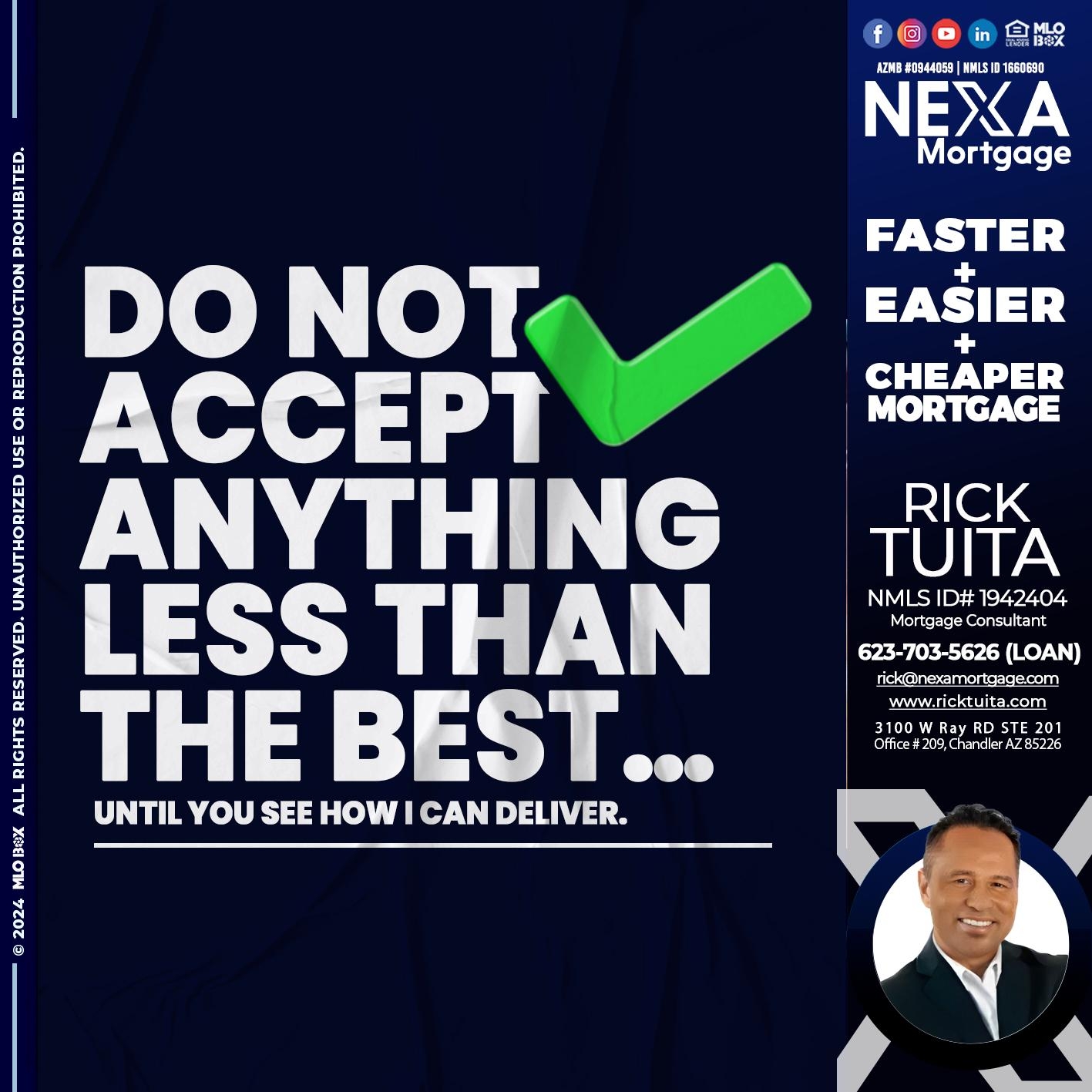 DO NOT ACCEPT - Rick Tuita - Mortgage & Real Estate Consultant