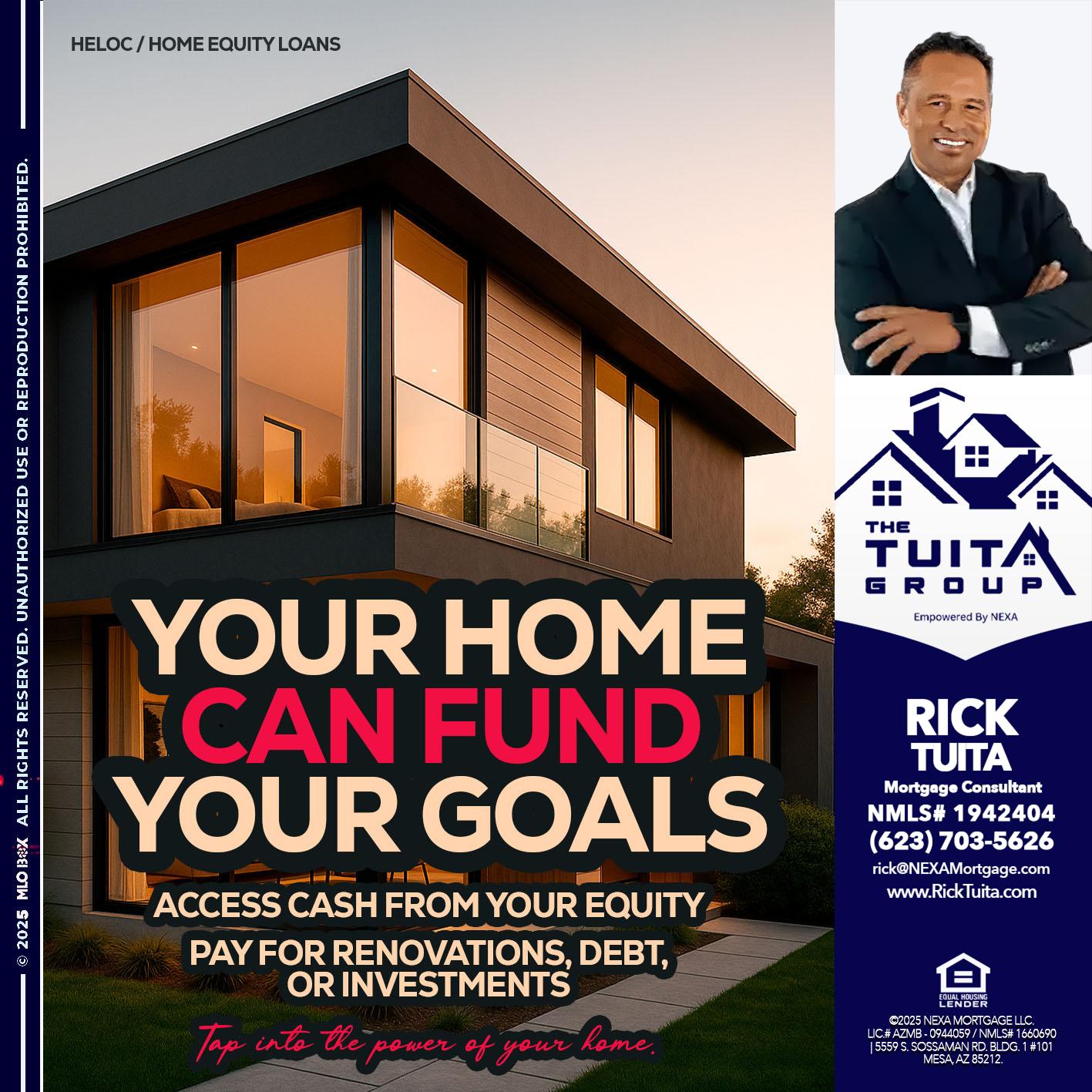 HELOC - Rick Tuita -Mortgage & Real Estate Consultant