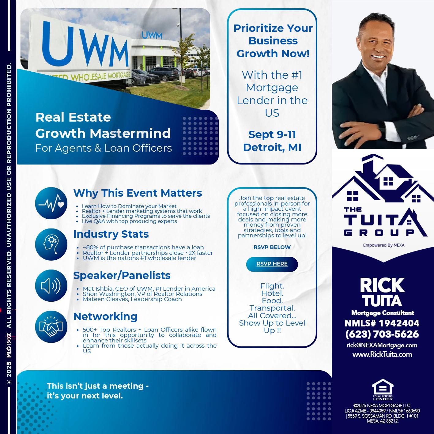 DETROIT TRIP - Rick Tuita -Mortgage & Real Estate Consultant